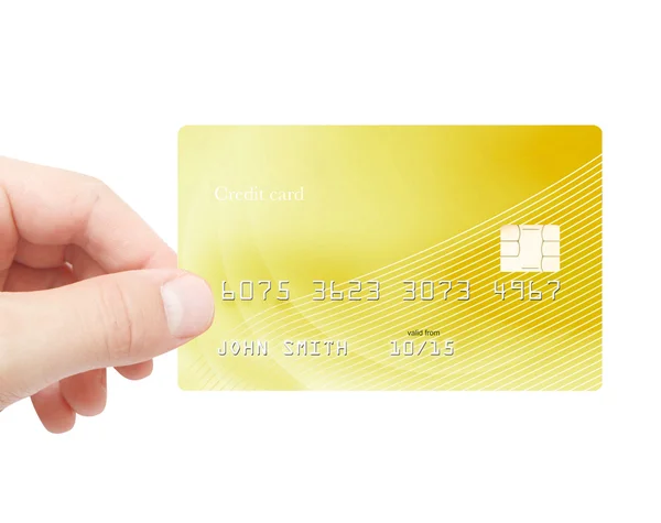 Hålla kreditkort — Stockfoto