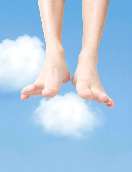 Flying in the sky — Stock Photo, Image