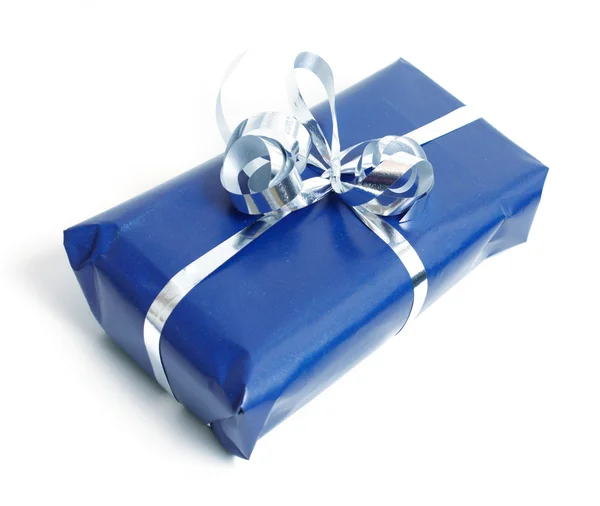 Blue present — Stock Photo, Image