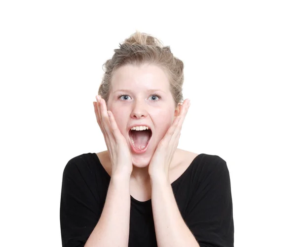 Stock image Shocked woman