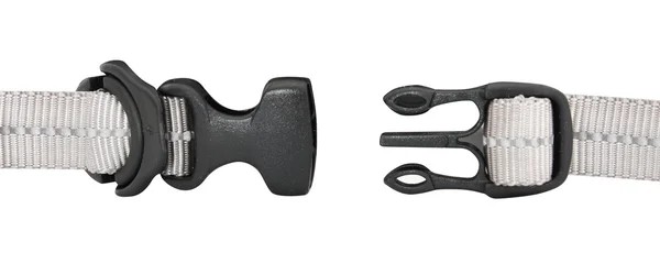 Black plastic fastener — Stock Photo, Image