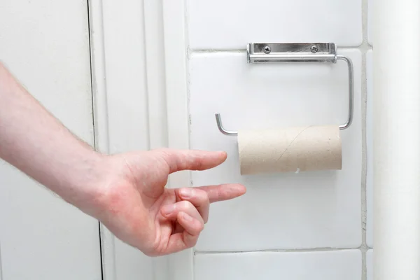 Inget toalettpapper — Stockfoto