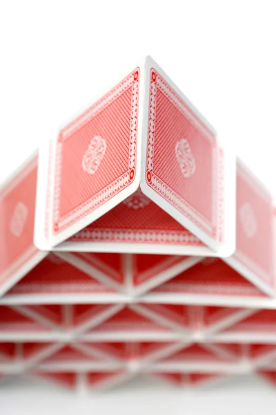 Карточный домик — стоковое фото