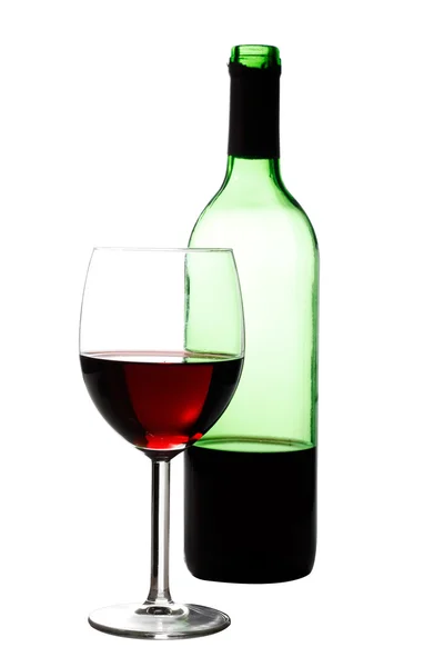 Glass and bottle — Stock Photo, Image