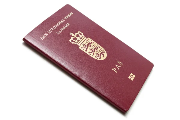 Deense paspoort — Stockfoto