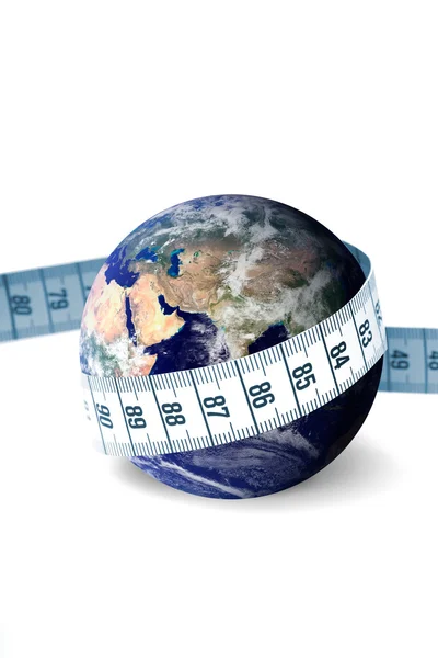 测量地球 — 图库照片