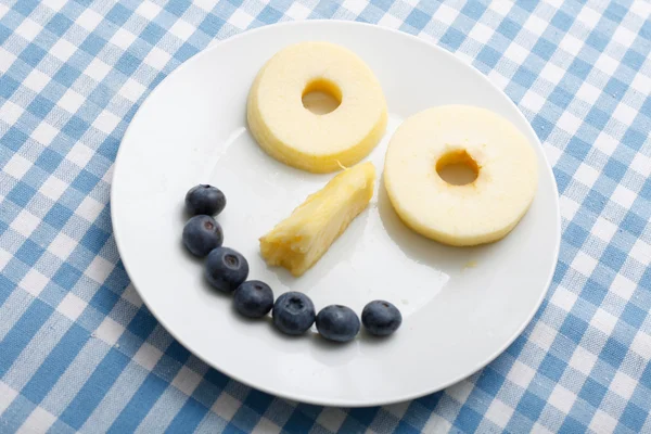 Frukt smiley — Stockfoto