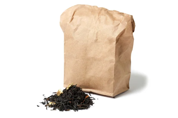 Tea and a tea bag — Stock Photo, Image