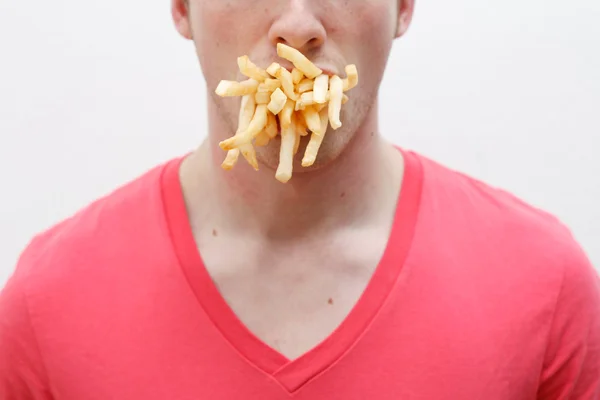 Nezdravé stravování — Stock fotografie