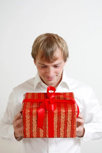 Presenting a gift Royalty Free Stock Photos