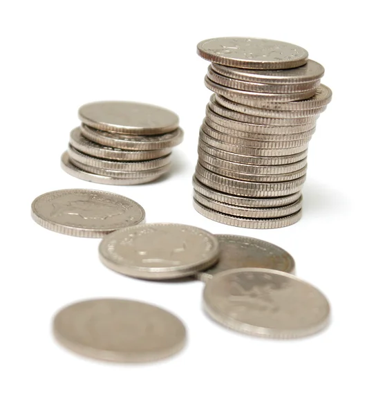 Coins pillar Royalty Free Stock Images