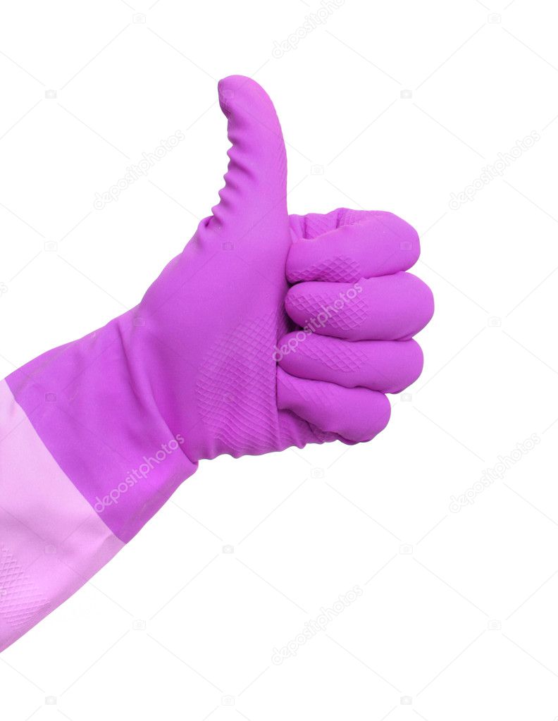 Cleaning thumbs up