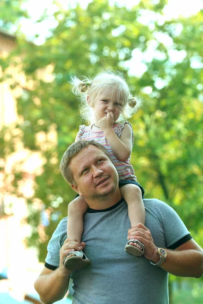 Papa i córka — Zdjęcie stockowe