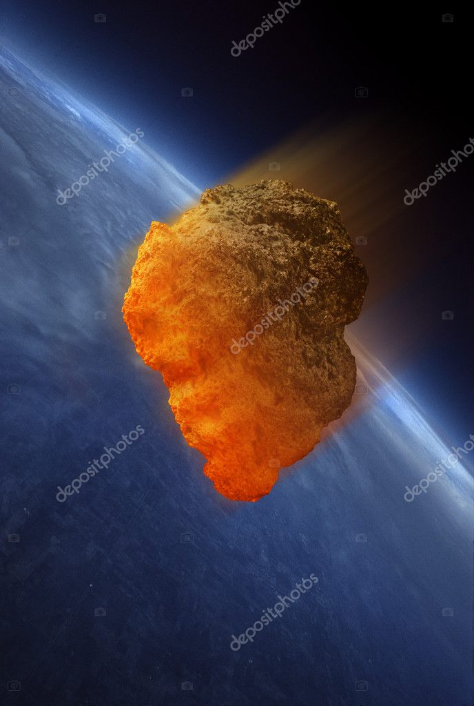 Meteor striking Earth atmosphere — Stock Photo © Balefire9 #6431891