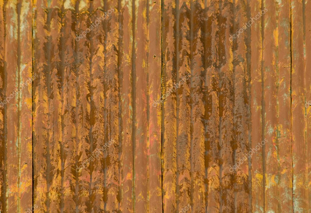 Rusty Corrugated Metal Roof Stock Photo, Rusted Corrugated Metal Roofing