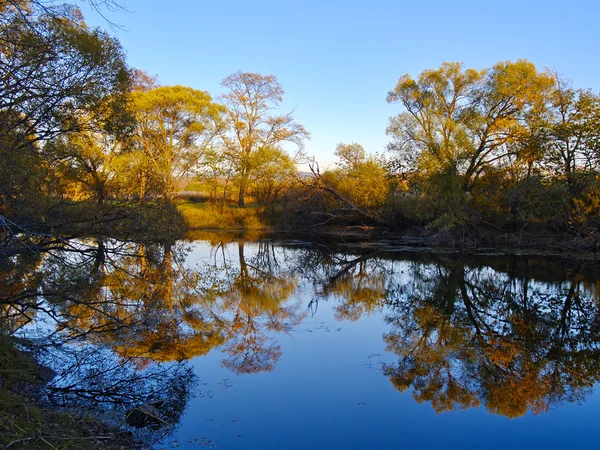Tarde de otoño en el lago — Foto de Stock