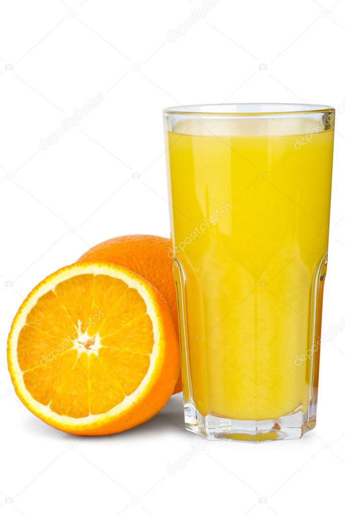 drinking-glass-with-orange-juice-and-oranges-near-stock-photo