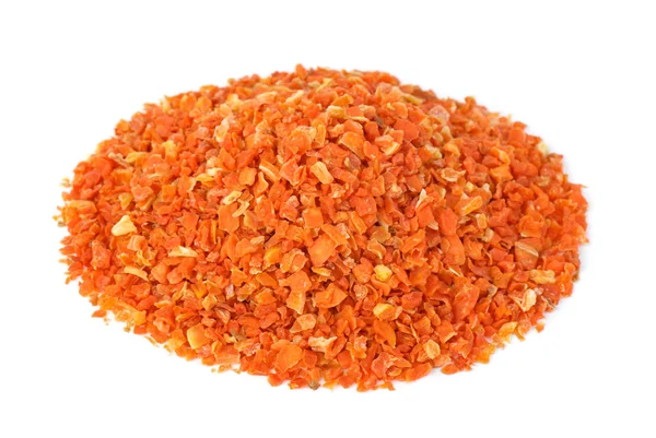 Pile of grinded dried carrot — Stock Photo, Image