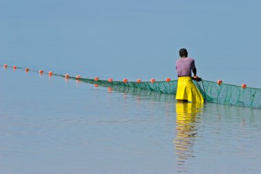 Mozambican fisherman clipart