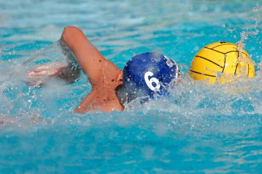 Water polo player clipart