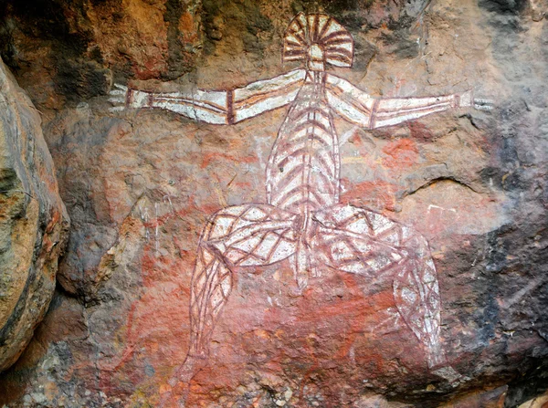 Рок-арт аборигенов — стоковое фото