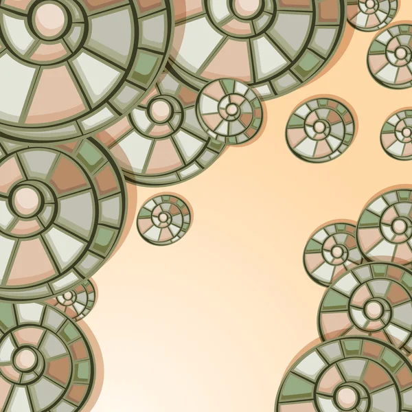 Vector de fondo con conchas de caracol — Archivo Imágenes Vectoriales