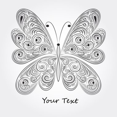 vector butterfly clipart