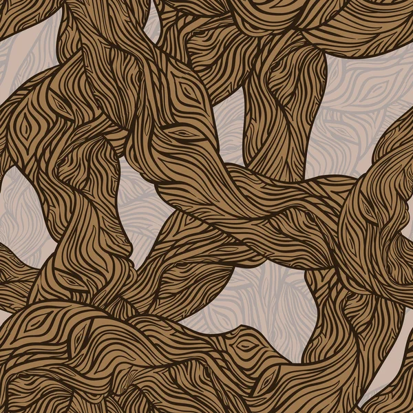 矢量无缝橡树木纹理 — 图库矢量图片
