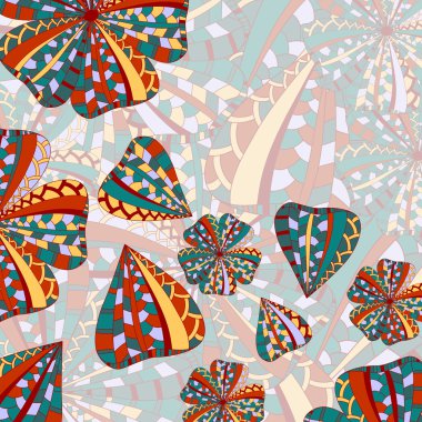 abstract floral decorative background clipart