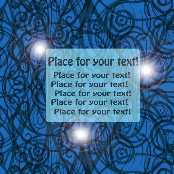 Abstrait main fond sans couture avec place pour votre texte — Image vectorielle