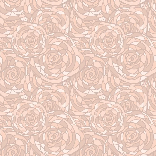Vektor sömlös bakgrund med abstrakt rosor i målat glas — Stock vektor