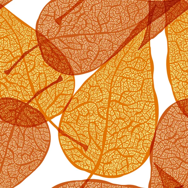 Sonbahar yaprakları ile vektör arka plan — Stok Vektör