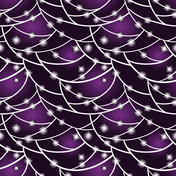 Vecteur fond de Noël sans couture avec décoration et étoiles — Image vectorielle