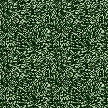 vector seamless green leaves texture clipart