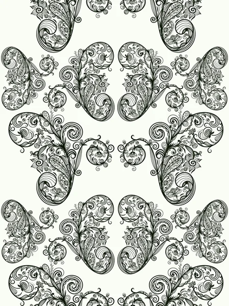 Vector patrón floral sin costura — Archivo Imágenes Vectoriales