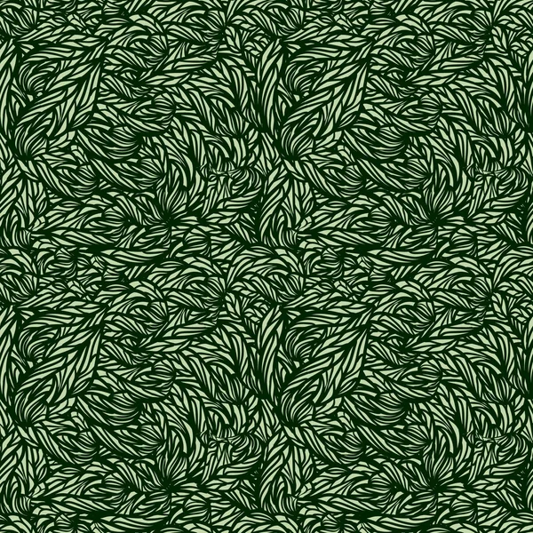 Vector seamless green leaves texture — Stock Vector