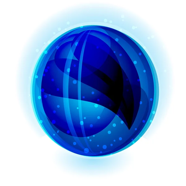 Vetor abstrato esfera azul —  Vetores de Stock