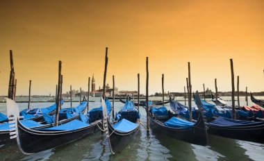 Park halindeki gondol Venedik, İtalya