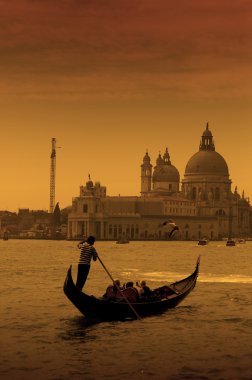 Gondolier in Venice, Italy clipart