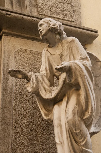 贝加莫，意大利的雕像 — 图库照片