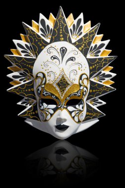 Venetian carnival mask isolated clipart