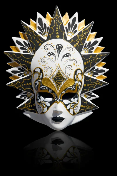 Benátský karneval maska izolované — Stock fotografie