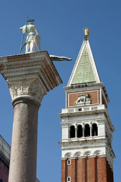 Świętego Marka campanile, Wenecja, Włochy — Zdjęcie stockowe