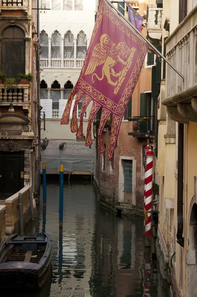 Bandiera veneziana, Italia — Foto Stock