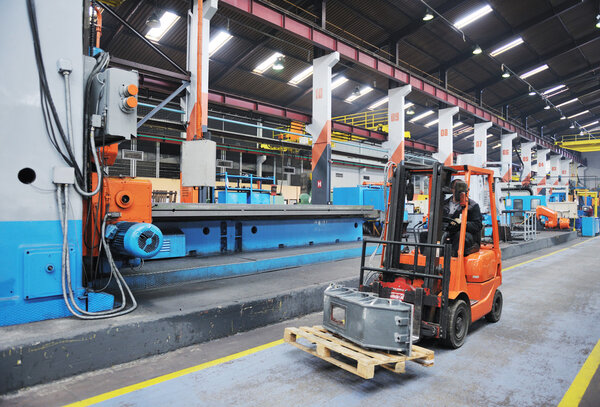 Industry workers in factory