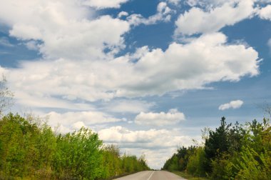 güzel gün batımı ile countryroad macera