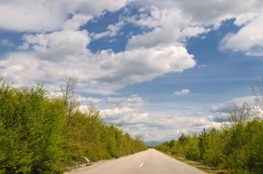 güzel gün batımı ile countryroad macera