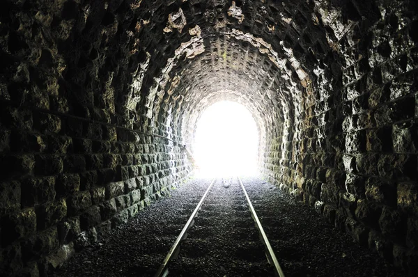 Túnel final de luz — Foto de Stock