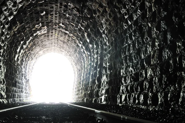 Koniec tunelu światło — Zdjęcie stockowe