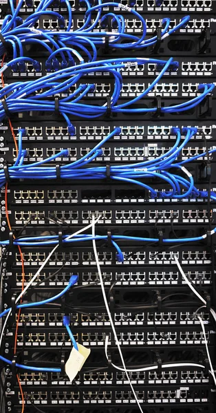 Roteadores de sala de servidor de rede — Fotografia de Stock